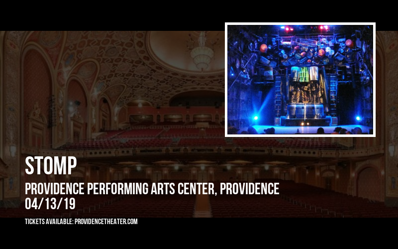 Stomp at Providence Performing Arts Center tickets Stomp at Providence Performing Arts Center