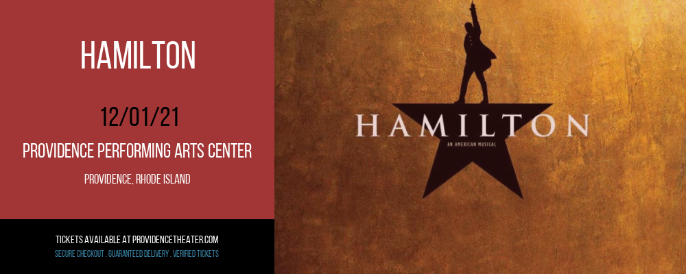 Hamilton at Providence Performing Arts Center
