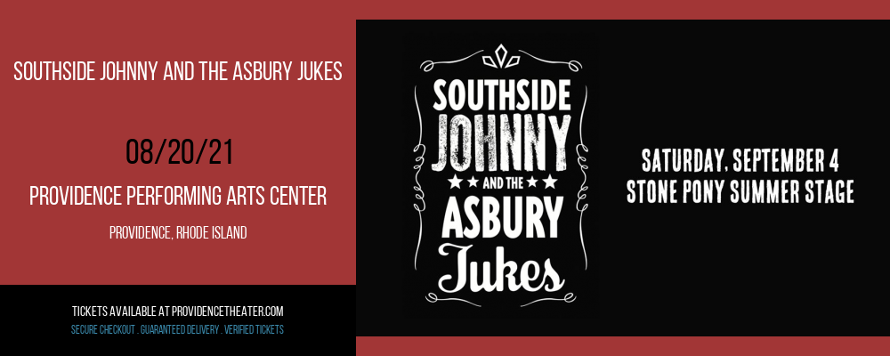 Southside Johnny and The Asbury Jukes at Providence Performing Arts Center tickets Southside Johnny and The Asbury Jukes at Providence Performing Arts Center