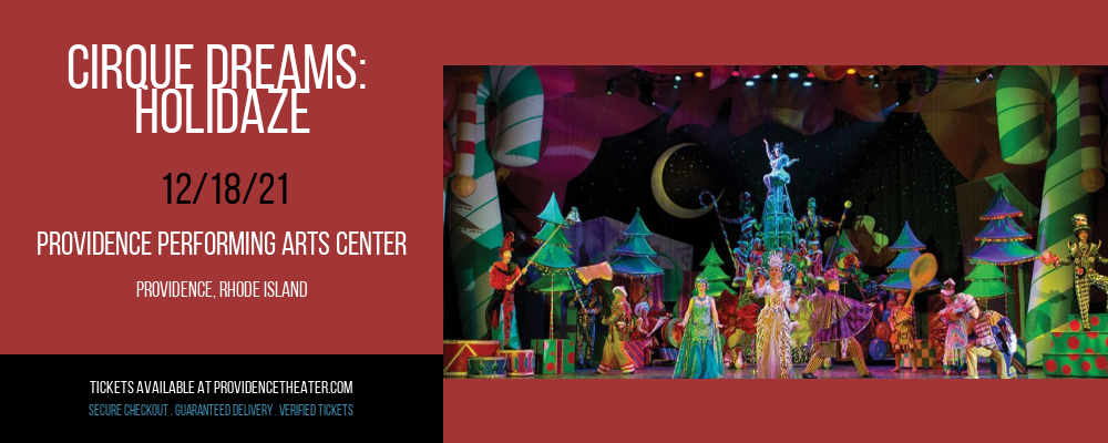 Cirque Dreams: Holidaze at Providence Performing Arts Center tickets Cirque Dreams: Holidaze at Providence Performing Arts Center
