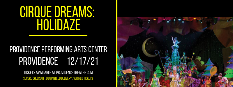 Cirque Dreams: Holidaze at Providence Performing Arts Center tickets Cirque Dreams: Holidaze at Providence Performing Arts Center