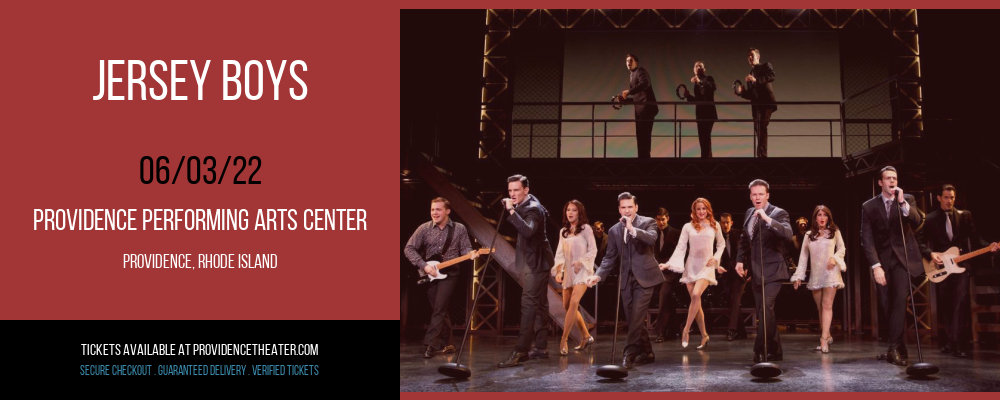 Jersey Boys at Providence Performing Arts Center tickets Jersey Boys at Providence Performing Arts Center