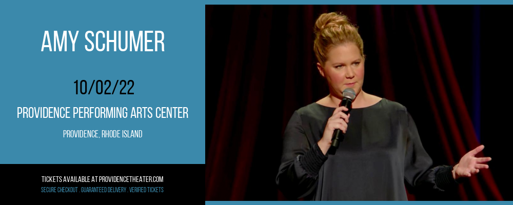 Amy Schumer at Providence Performing Arts Center