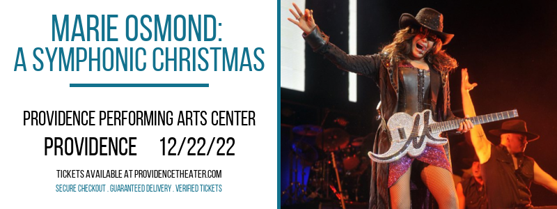Marie Osmond: A Symphonic Christmas at Providence Performing Arts Center