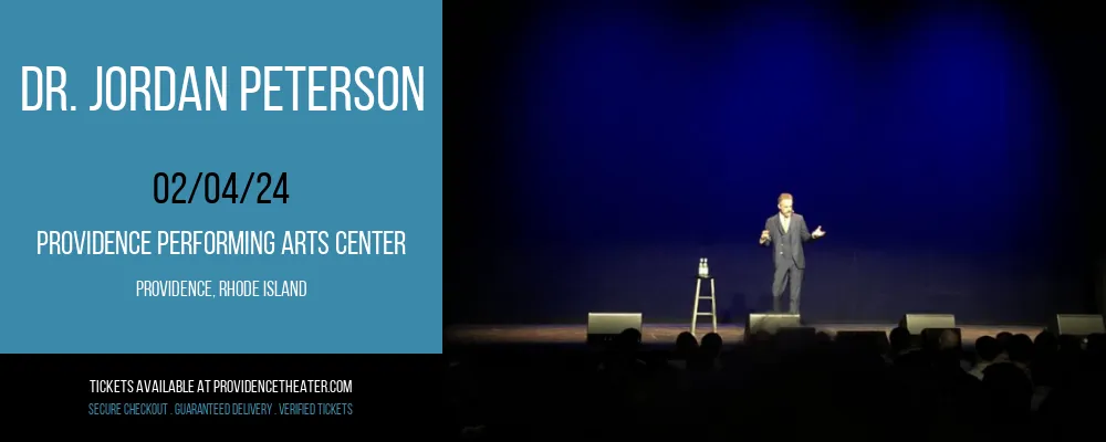 Dr. Jordan Peterson at Providence Performing Arts Center