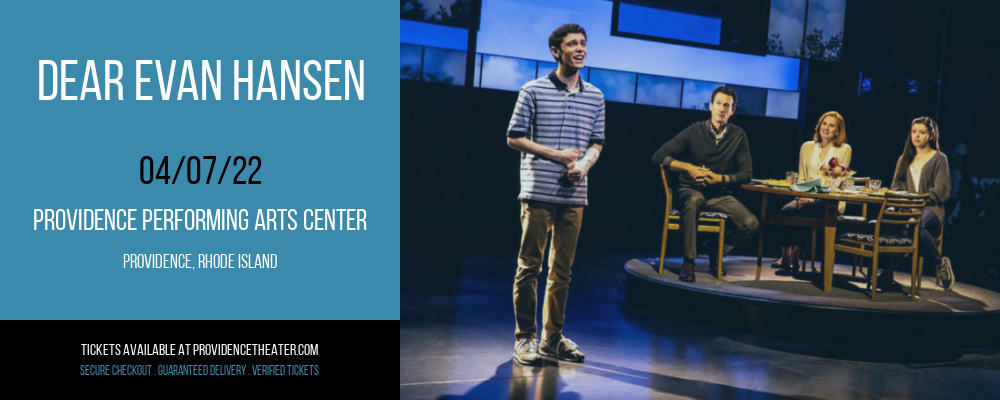 Dear Evan Hansen at Providence Performing Arts Center