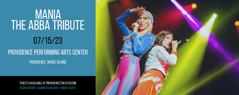 Mania - The Abba Tribute at Providence Performing Arts Center tickets Mania - The Abba Tribute at Providence Performing Arts Center