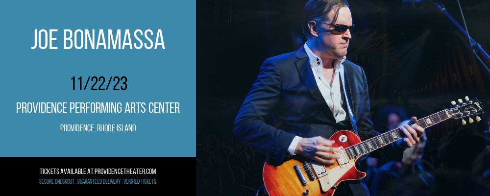 Joe Bonamassa at Providence Performing Arts Center