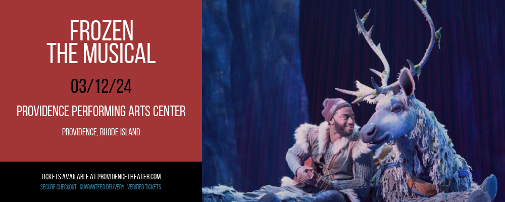 Frozen at Providence Performing Arts Center